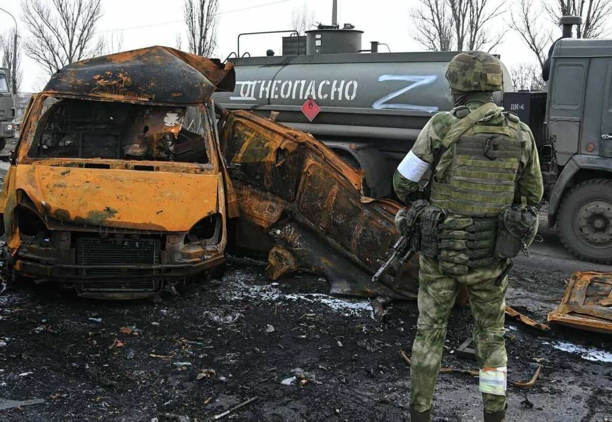 Гибель военнослужащих на технике. Украинские войска в Херсоне.